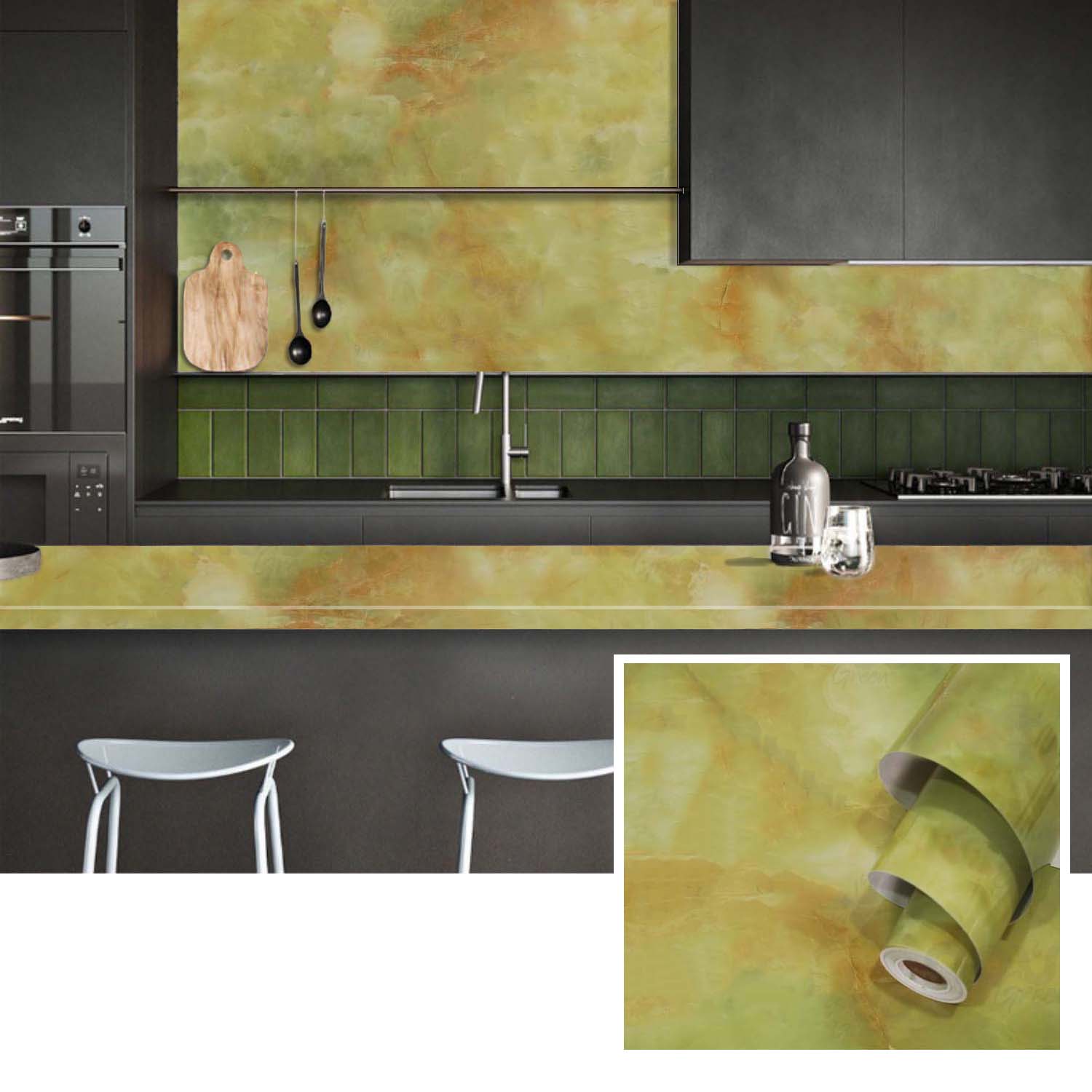 Miniatura 2 de Papel Vinilo Adhesivo Brillante VA-17445